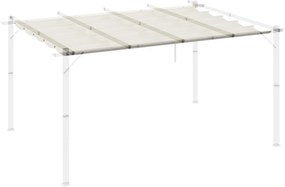 Outsunny Náhradný Prístrešok pre Pergolu Slnečná Plachta 4 x 3 m - Krémová | Aosom
