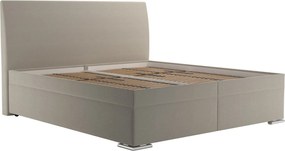 Posteľ Monte 180x200 cm, béžová tkanina