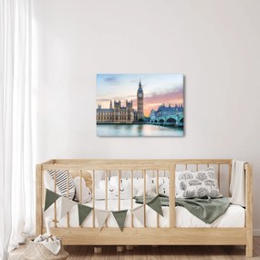Obraz - Londýn v pastelových farbách (70x50 cm)