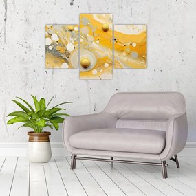 Obraz - Abstraktné pozadia so zlatým dekorom (90x60 cm)