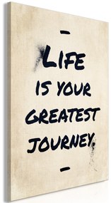 Artgeist Obraz - Life is Your Greates Journey (1 Part) Vertical Veľkosť: 20x30, Verzia: Na talianskom plátne