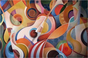 Obraz - Hudobný abstrakt (90x60 cm)