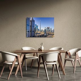 Sklenený obraz - Dubajskej ráno (70x50 cm)