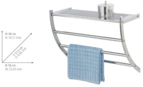 WENKO 15578100 - Stojan na uteráky PESCARA 56x46 cm lesklý chróm