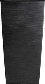 PLASTOVÝ KVETINÁČ PORTO RIFLO 75X39,5X39,5 CM ČIERNA
