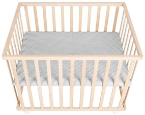 Sivá detská ohrádka z bukového dreva 75x100 cm Roba style – Roba