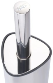 WC kefa z nehrdzavejúcej ocele v striebornej farbe Flex – Joseph Joseph