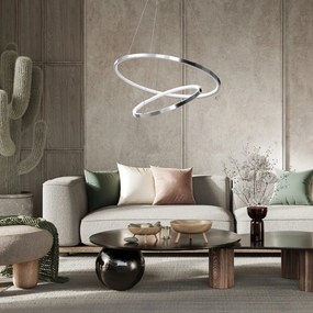 Závesné LED svietidlo Hoop, 2x LED 51w, 4000k, ch