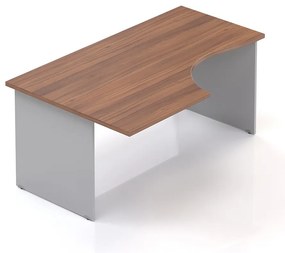 Rohový stôl Visio LUX 160 x 100 cm, ľavý, orech