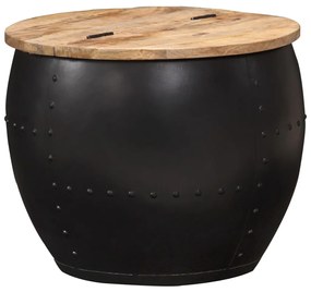 Konferenčný stolík, okrúhly 53x43 cm, mangový masív