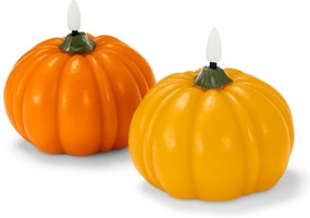 LED sviečky z pravého vosku »Kürbis«, 2 ks
