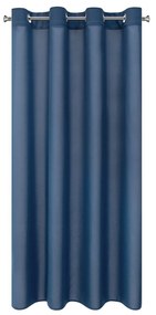 KRÁTKY ZÁVES NA KRÚŽKOCH RITA 140X175 CM TMAVOMODRÁ