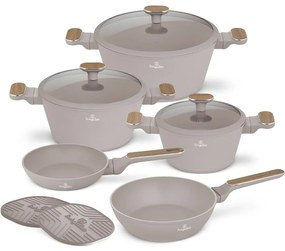 BerlingerHaus Súprava riadu s titánovým povrchom Taupe Nordic, 10 ks