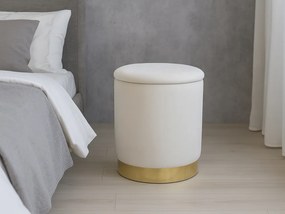 CH Taburetka s úložným priestorom Lena - krémová