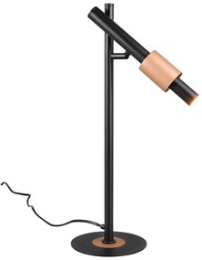 Čierna/v bronzovej farbe LED stolová lampa (výška 50 cm) Ikaris – Trio Select
