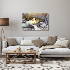 Obraz - Zimné mestečko (90x60 cm)