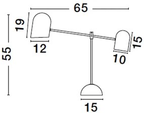 Stolová lampa Nela