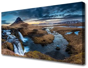 Obraz Canvas Vodopád rieka príroda 140x70 cm