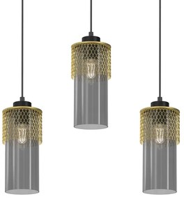 Luster na lanku GLAM 3xE27/60W/230V