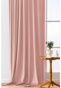 Zatemňovací záves VELVET 140x250 cm, ružový Zavesenie: Riasiaca páska