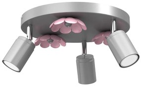 Bodové svietidlo FLOWER 3xGU10/8W/230V matný chróm