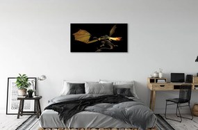Obraz canvas ohnivého draka 120x60 cm