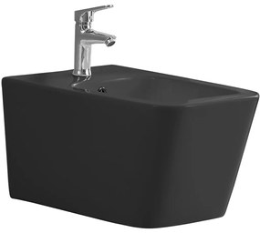 CERANO - Keramický závesný bidet Forte - čierna matná, CER-CER-538756