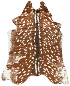 Koberec z umelej kožušiny 150 x 200 cm hnedý KNOLL Beliani