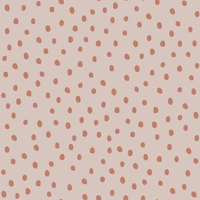 DEKORNIK Simple Irregular Dots Powder Pink Brick - Tapeta