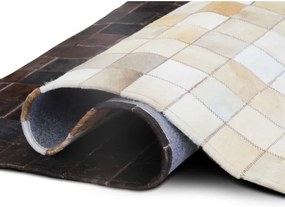 Kožený koberec Typ 7 170x240 cm - vzor patchwork