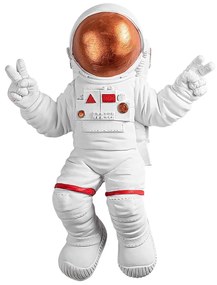 Nástenná dekorácia Astronaut 3 biela/oranžová