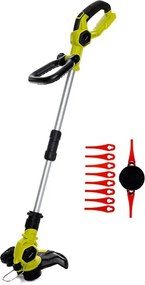 Akumulátorový vyžínač na trávu Baricus / 90 – 115 cm / 70 W / čierna/zelená