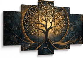 Obraz – Strom so zlatou aurou (150x105 cm)