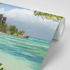Samolepiaca fototapeta nádherná pláž na ostrove La Digue - 150x100