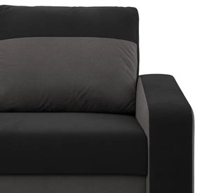 Pohovka ORION čierna / sivá