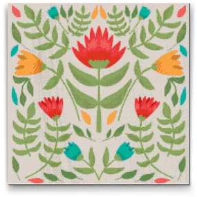 Gario Diamantové maľovanie Tulipánové pozadia Rozmery: 50 x 50 cm, Rámovanie: S vnútorným rámom, Diamanty: Okrúhle