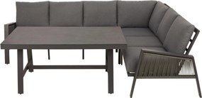 XXXLutz TERASOVÁ SEDACIA SÚPRAVA 4-dielne, kov, plast, textil Amatio Pro - Série záhradného nábytku - 000621000603