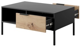 Konferenčný stolík Rastafa 2S (dub artisan + čierna). Akcia -20%. Vlastná spoľahlivá doprava až k Vám domov. 1071384