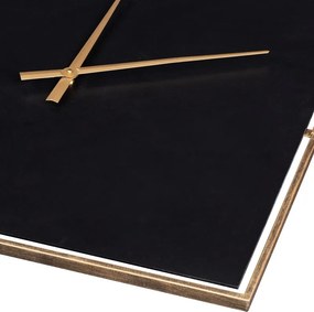 DEKORATÍVNE HODINY 22 80X5X80 CM ČIERNE