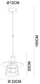 GLOBO VIEJO 15086BH Závesné svietidlo
