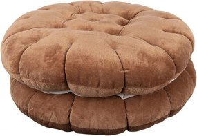 Decorative Cushion ? 40x10 Cm Brown Polyester - ? 40*10 cm