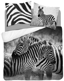 DETEXPOL -  DETEXPOL Francúzske obliečky Zebra Bavlna, 220/200, 2x70/80 cm