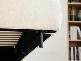 Manželská posteľ 180 cm Asesora 180 (krémová + čierna). Akcia -48%. Vlastná spoľahlivá doprava až k Vám domov. 1137377