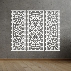 Nástenná dekorácia trojdielny panel mandala  | SENTOP PR0514-A