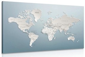 Obraz mapa sveta v originálnom prevedení