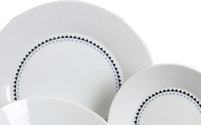 Thun tanierová súprava Lea modré kamienky 18-dielná