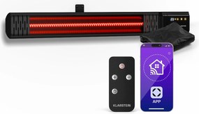 Klarstein Phantom infračervený ohrievač na stenu | 2000 W | 15 m² | Výkonný a tenký | 84 cm x 10 cm