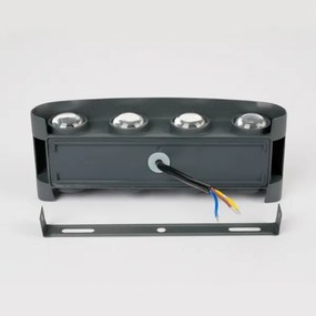 Brilagi - LED vonkajšie nástenné svietidlo FLAREBOX LED/8W/230V antracit IP65