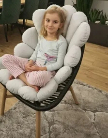 Bestent Podušky na stoličky Velvet Grey Shell