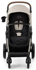 KINDERKRAFT-Kombinovaný kočík 3v1 MOOV 2 Moonlight grey + autosedačka MINK PRO